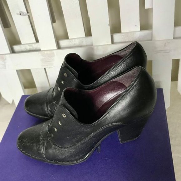 Stewart Weitzman Designer Footwear Black Leather Women's Heel Shoes Spain - Picture 1 of 6